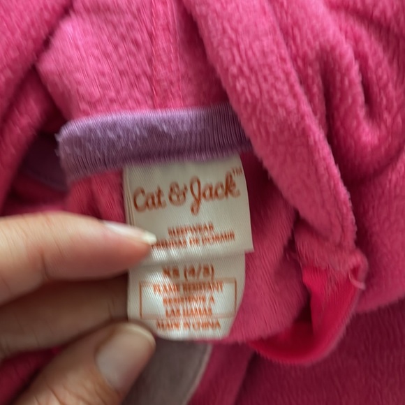 Size 4 footless onesie pajamas. Well loved condition. Super comfy. - Picture 10 of 10